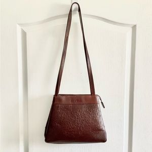 Unique Vintage Byblos Graziella Italian Leather Handbag - Brown